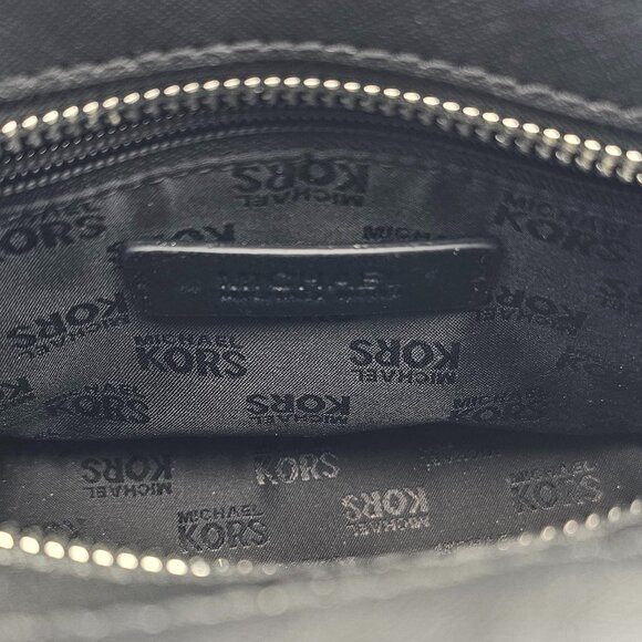 Michael Kors Dillon Microstud Crossbody Satchel Bag Black - Picture 8 of 12